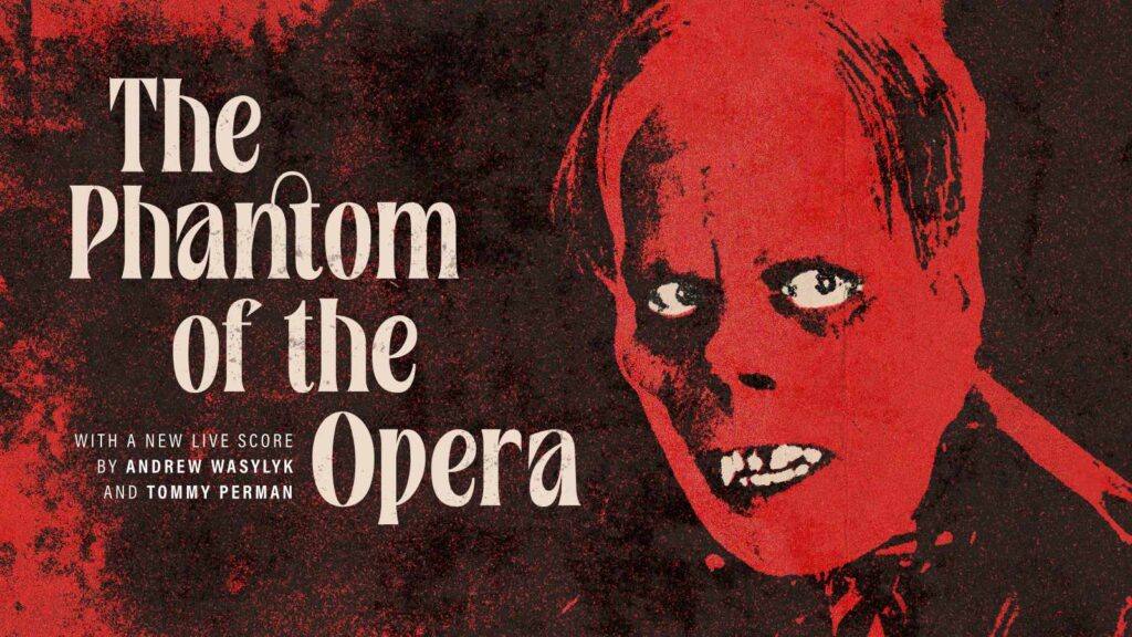 The Phantom of the Opera film poster featuring an image of the Phantom.